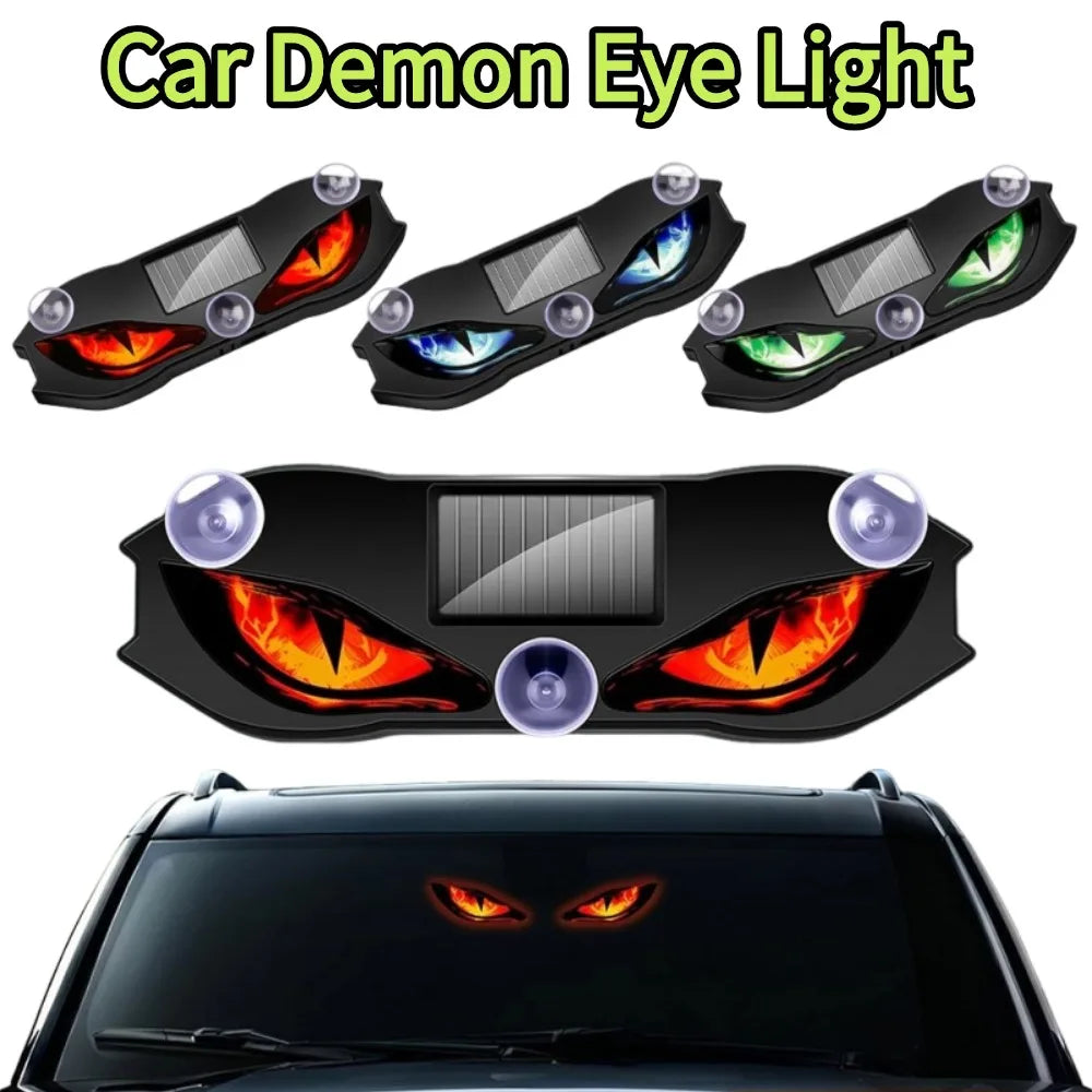 Solar Devil Eye Warning Dynamic Signal Indicator Windshield
