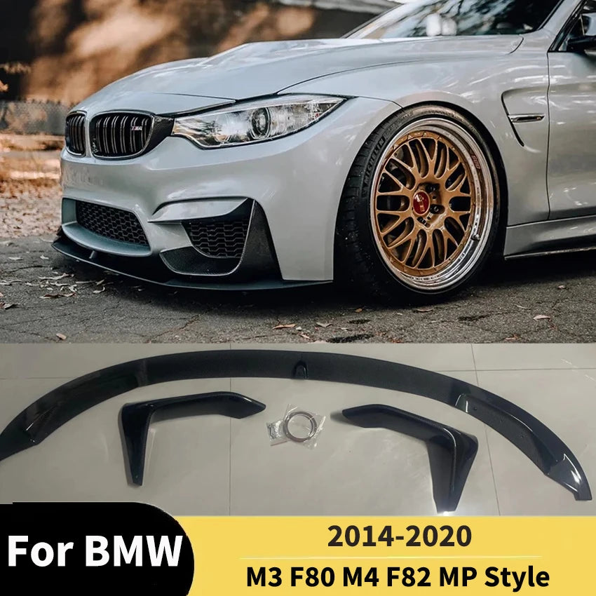 For BMW M3 F80 M4 F82 F83 Mp 2015-2020 Front Bmuper Lip Spoiler