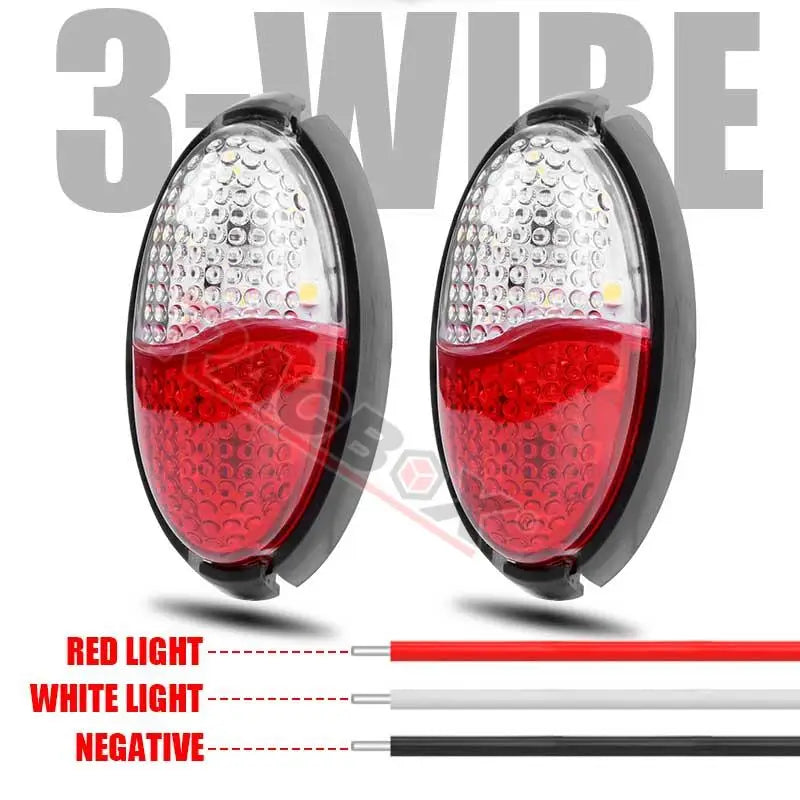 Clearance 12V 24V Side Marker Red White Trailer Truck