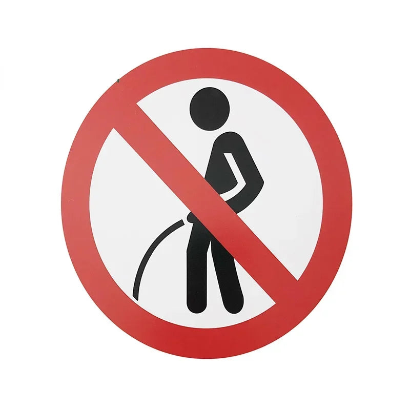 For Scissors Prohibit Toilet Anime Waterproof Sticker