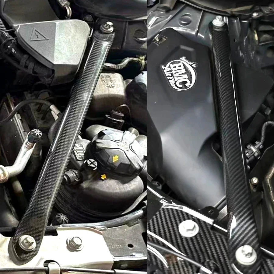 For BMW 4 Series G22 G23 Dry Carbon Fiber Engine Strut Bar Brace
