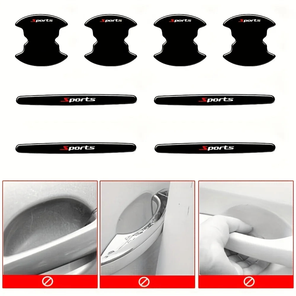 Set Door Wrist Protection Stickers Handle Anti Collision Sticker