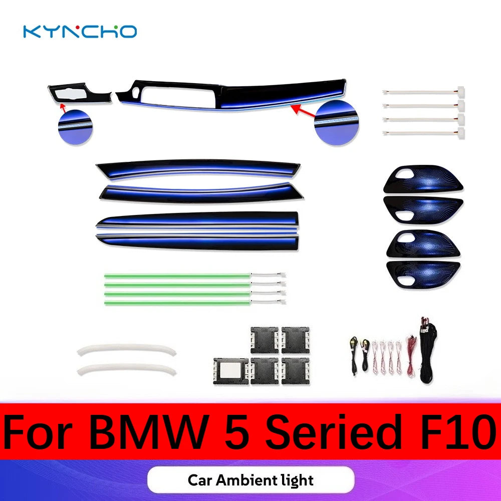 For BMW 5 Series F10 Dream‑color Colors Ambient Kit RGB