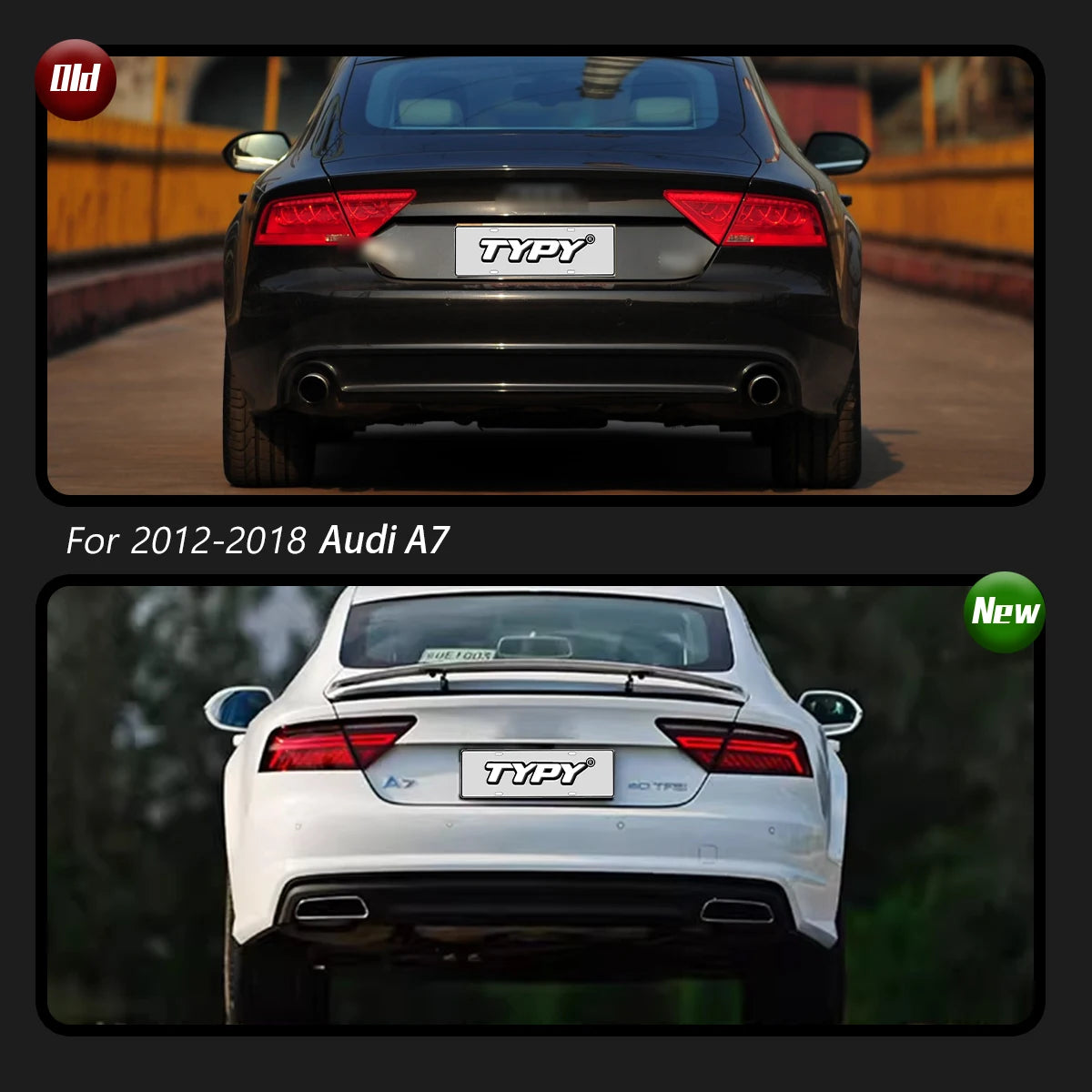 For Audi A7 Taillights 2011-2018 LED Typy Tail Sequential Turn