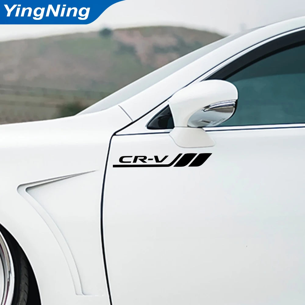 For Honda CR-V Auto Vinyl Decal 2PCS Badge Cars Fender Side