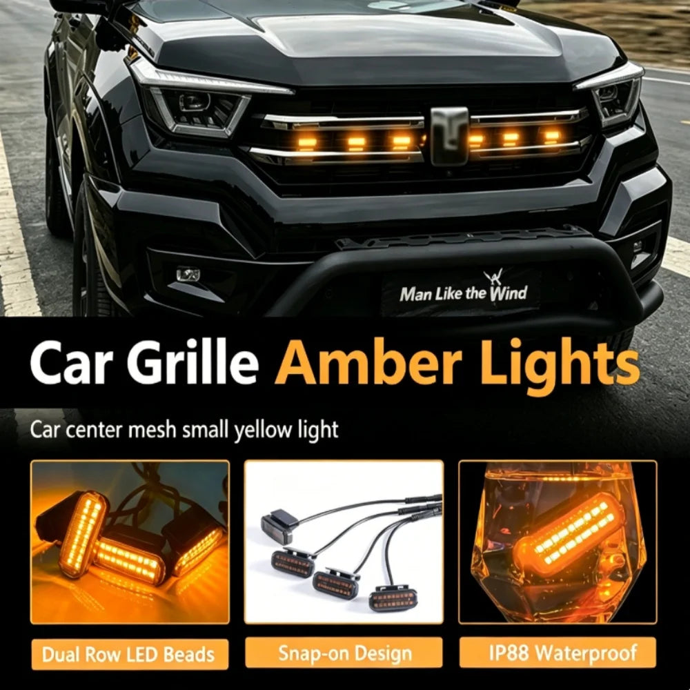 For Ford Ranger Front Grille Yellow Blue White Red RGB Grill