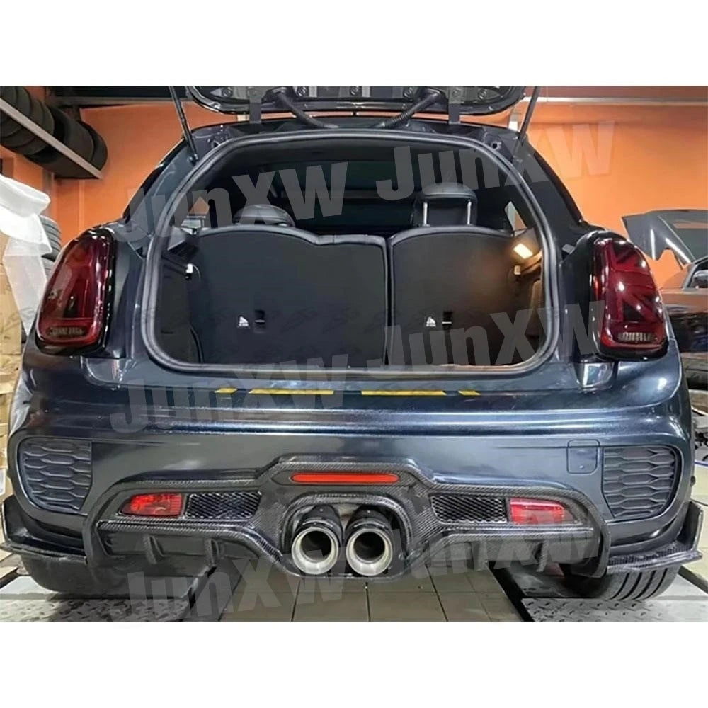 For BMW MINI Cooper F55 F56 Rear Diffuser Bumper Chin Spoiler