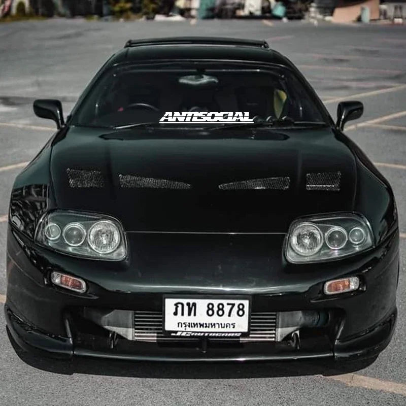 For Rear Window Auto Front Windshield 1PC Antisocial Letter