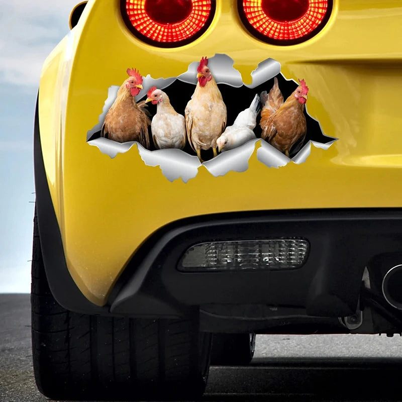 V1038 Sticker Chicken V2 Pet Animal Waterproof Vinyl Decal