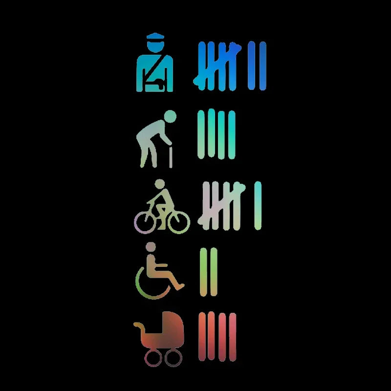 18CM Motorcycle Sticker Stroke List Tally Tuning Sunscreen