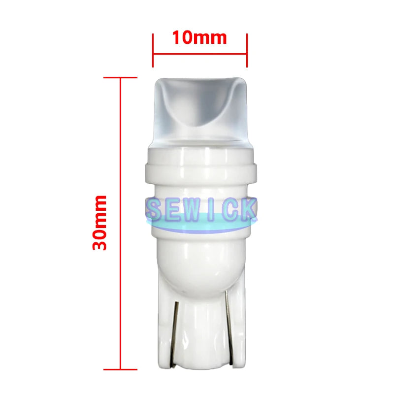 100PCS T10 Ceramic 3D W5W wy5w 192 Tail Side