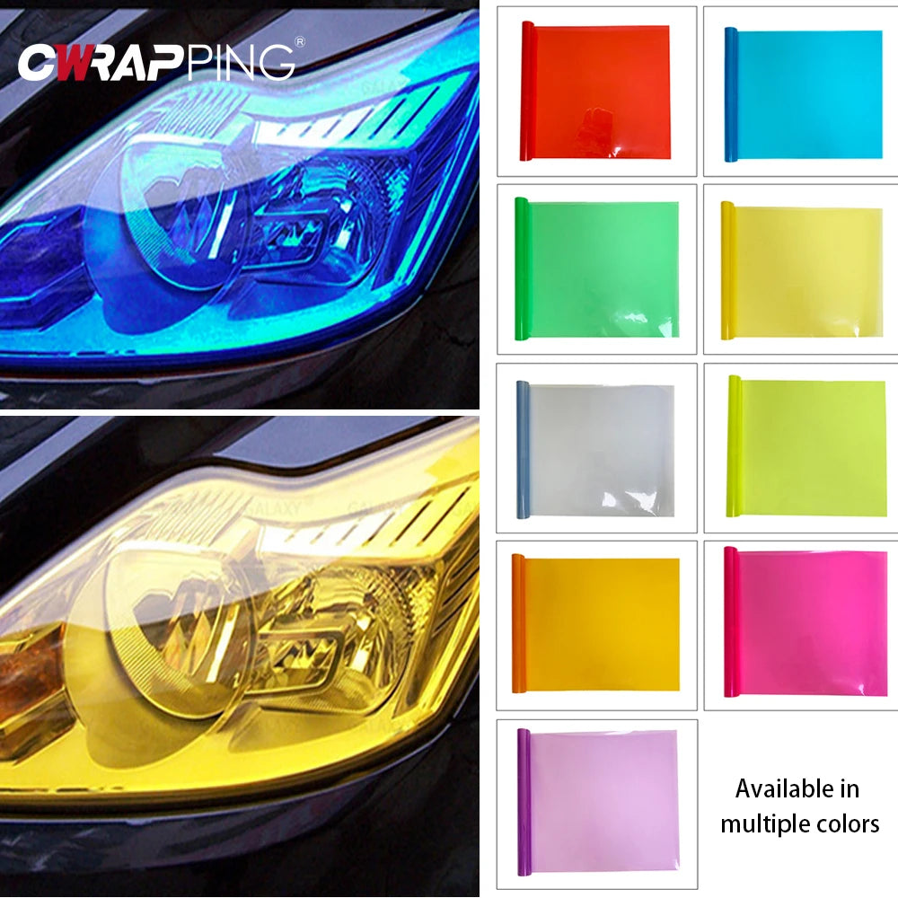 Fog Headlight Taillight Tint Vinyl Film Body Sheet Sticker