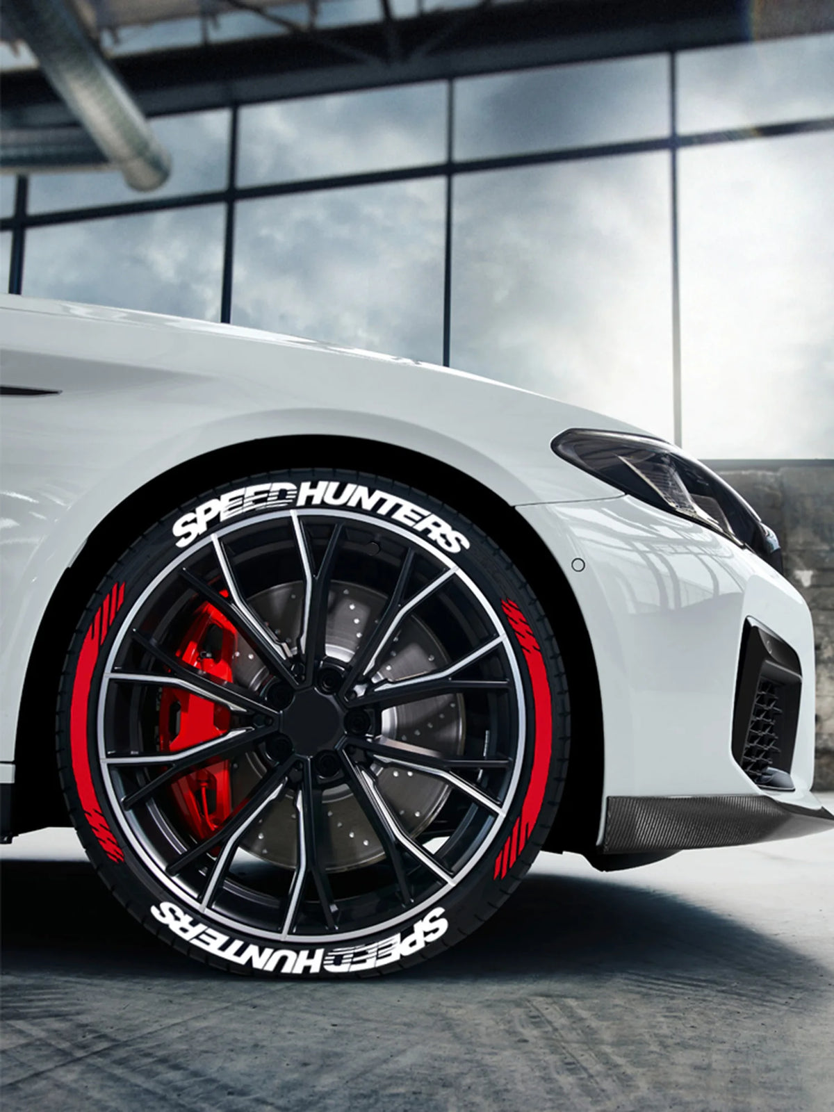 For 4 Tires Tire Decals Tuning 3D Permanent Pvc Joined Decor