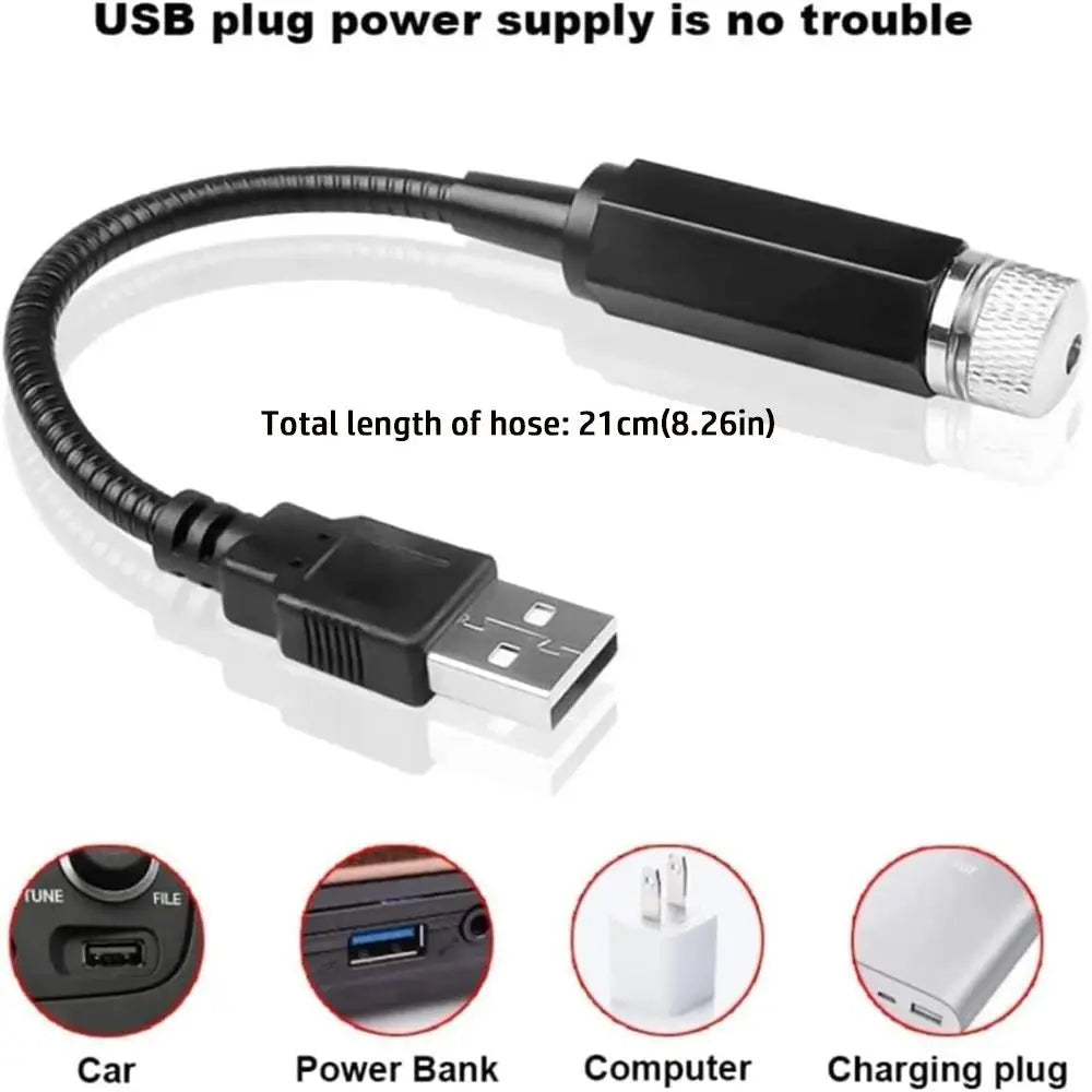 MINI Roof Star Sky USB Plug Play Projection Ambience
