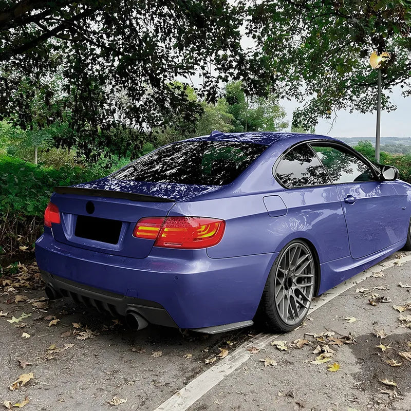 For BMW 3 Series Coupe E92 E93 2006-2013 Rear Bumper Black