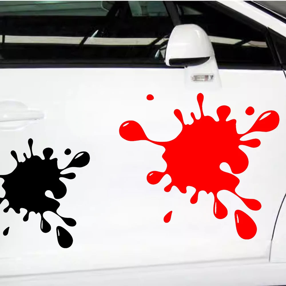 Funny Stain Mark Decal Paint Drip Blood Splash Sticker
