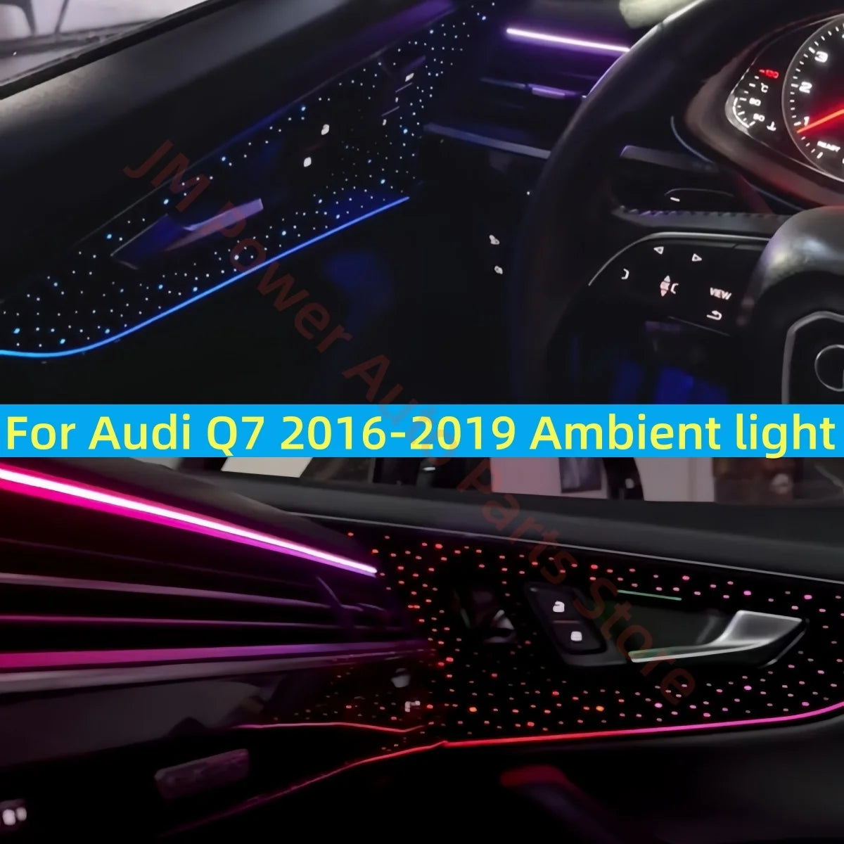 For Audi Q7 2016-2019 LED Atmosphere Fit Interior Lighting