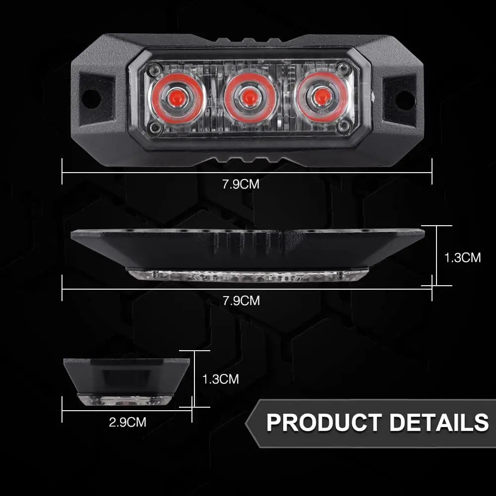 Emergency Strobe Warning Flashing Grille Trucks Cars Signal