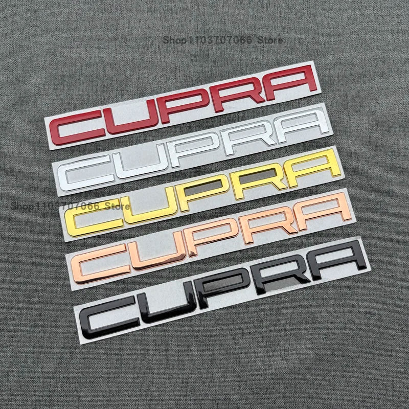 For Cupra Formentor Cupra Leon Born 3D Rear Trunk Words Letters