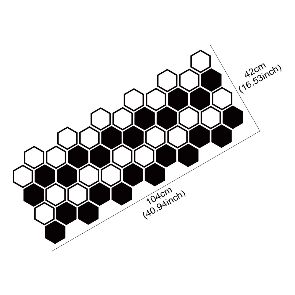 Graphics Creative Honeycomb Side Door Sticker Truck Waterproof