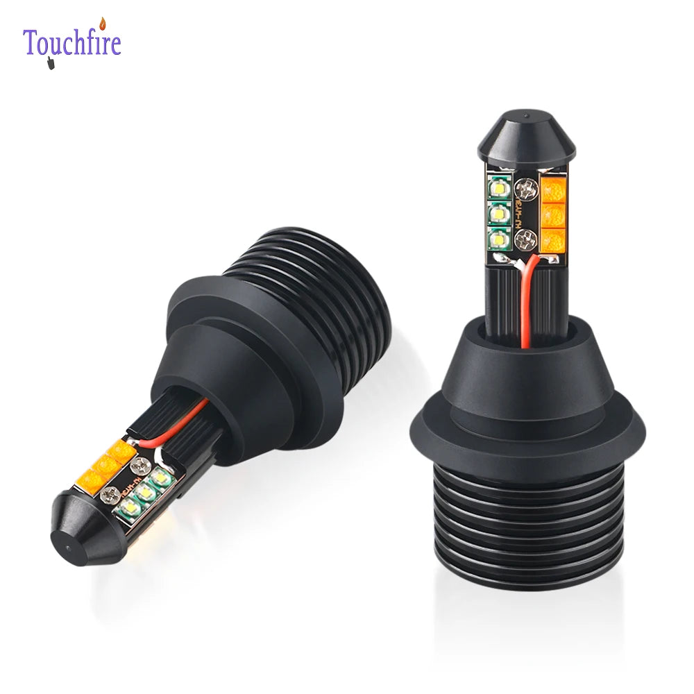 2PCS Drl Turn Signal In Canbus No Error two-color