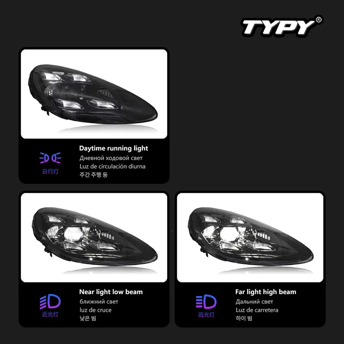 For Porsche Cayenne 958.1 Typy 2011-2014 958 Headlights Upgrade