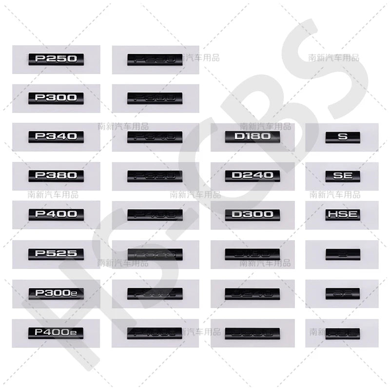 For Range Rover Velar Defender P250 Rear Trunk Emblem Interior