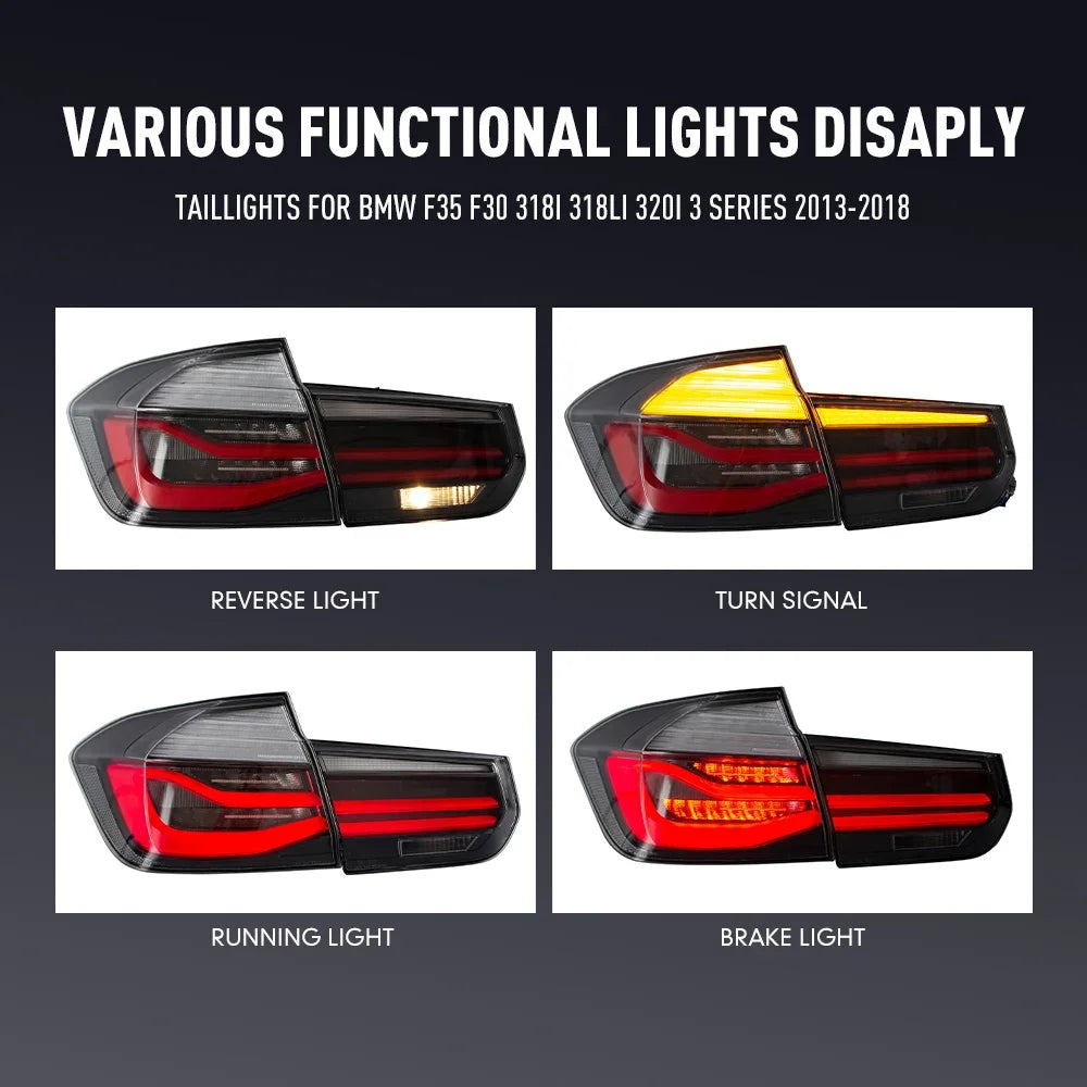 For BMW F35 F30 318I 318LI Pair Tail 320I Series 13-18 Reverse