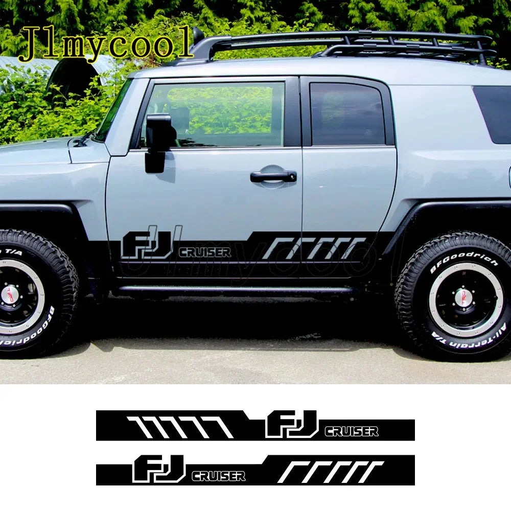 For Fj Cruiser Parts Tuning Auto 2PCS Door Stickers Side Body