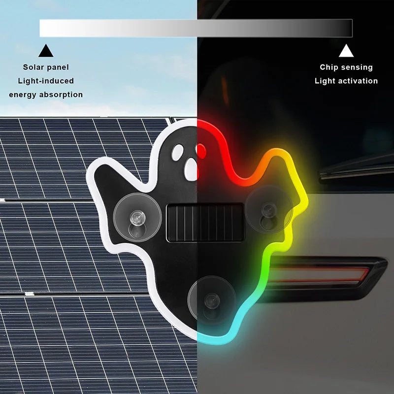 ghost-shaped Solar Power Atmosphere Fit Halloween Interior
