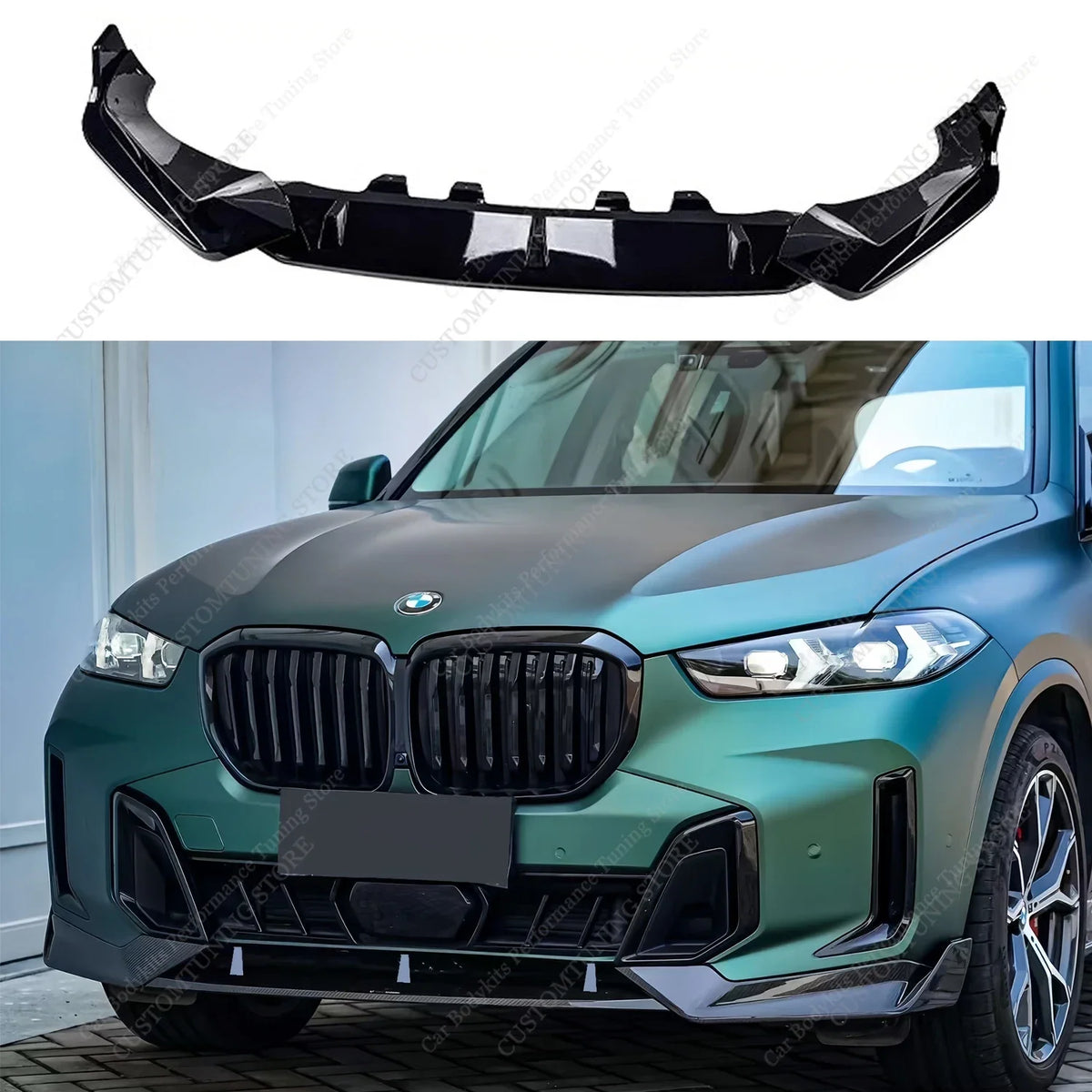 For BMW X5 G05 M Sport Competition Gloss Black ABS Front Bumper