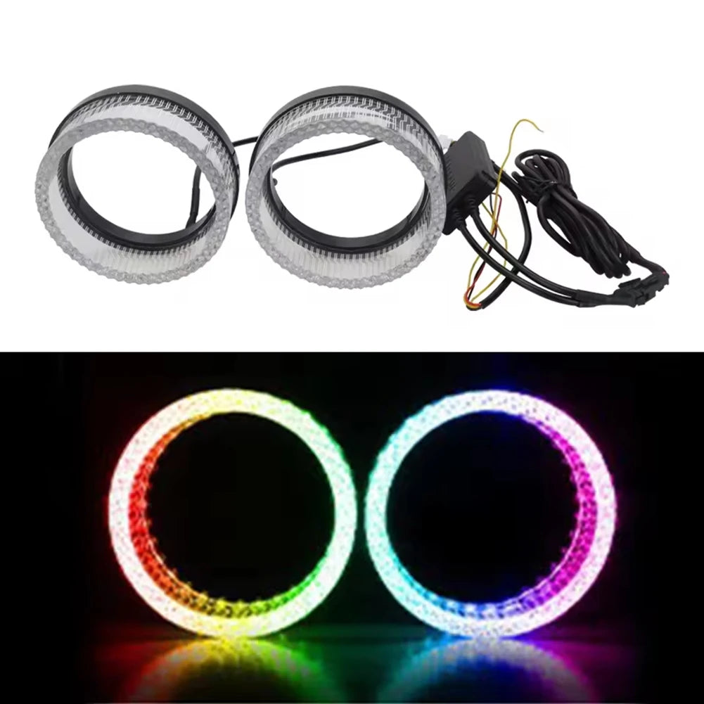 APP Controlled In RGB Symphony Angel Eyes Ring Daytime