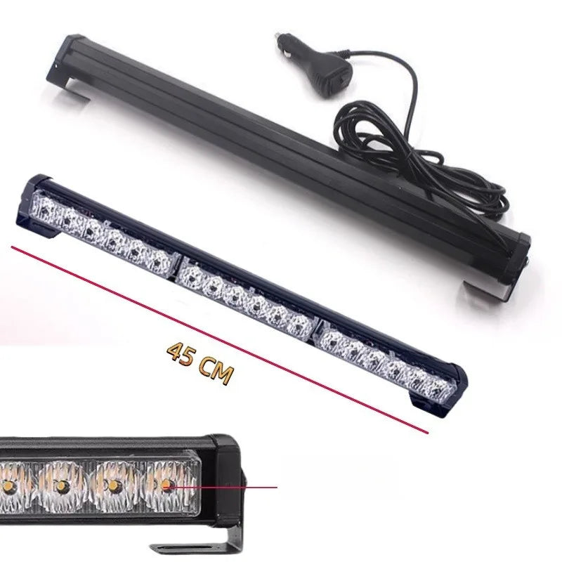 Roof Quallity Parts Warning 6LED Long Row Flash 12V