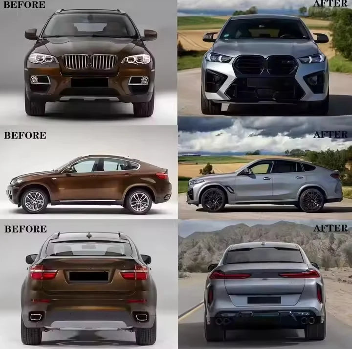 For BMW X6 E71 Upgrade To Facelift Kits g06-x6m Body Kit Parts