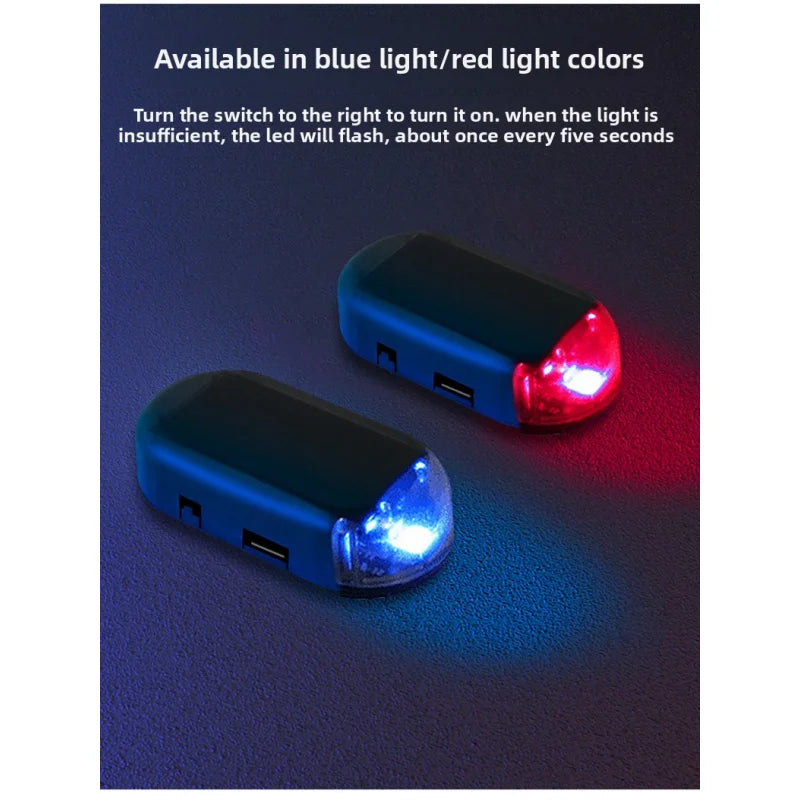 Solar Powered Fake Security Flashing Warning anti-theft