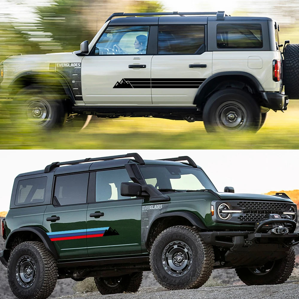 For Ford Bronco Wrapping Vinyl Film Sticker Door Side Stickers