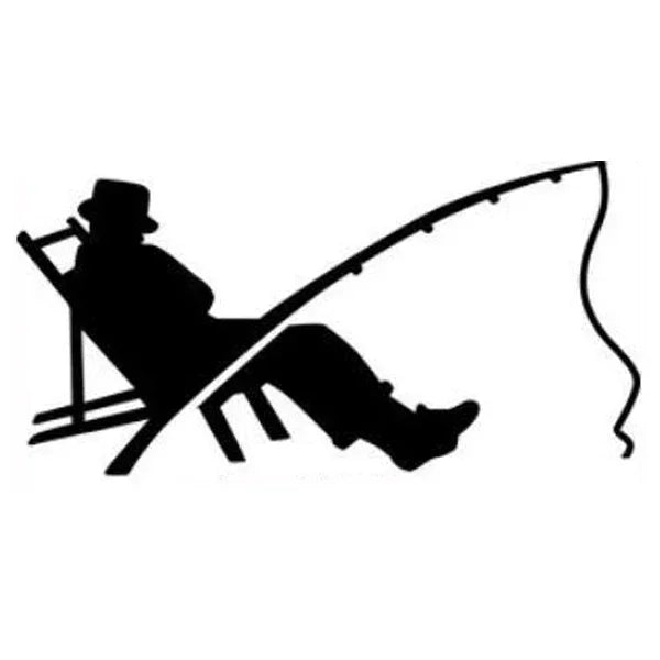 Stickers Man Fishing Vinyl Decals Motorcycle Bumper Body Rear