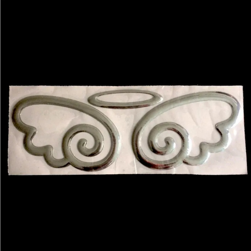 1PC 3D Angel Wings Pvc Sticker Decal Rear Body