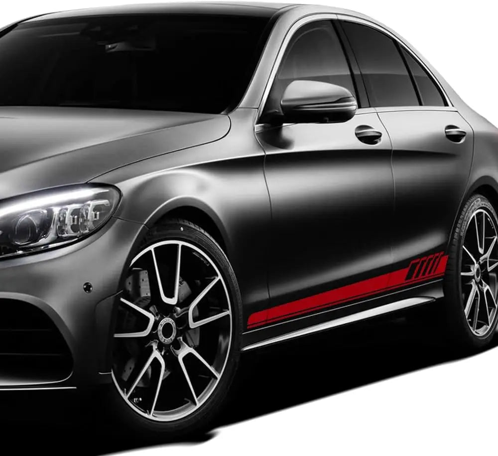 For Mercedes Benz C Class W205 Door Side Rocker Panel Stripe