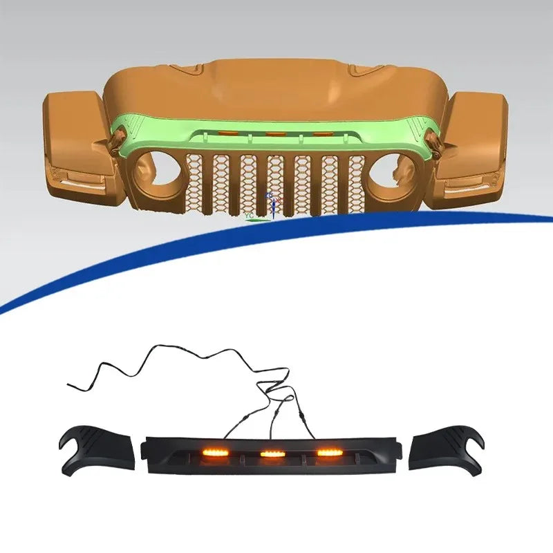 For Jeep Gladiator Jt Wrangler Jl 2020-2026 ABS Hood Protector