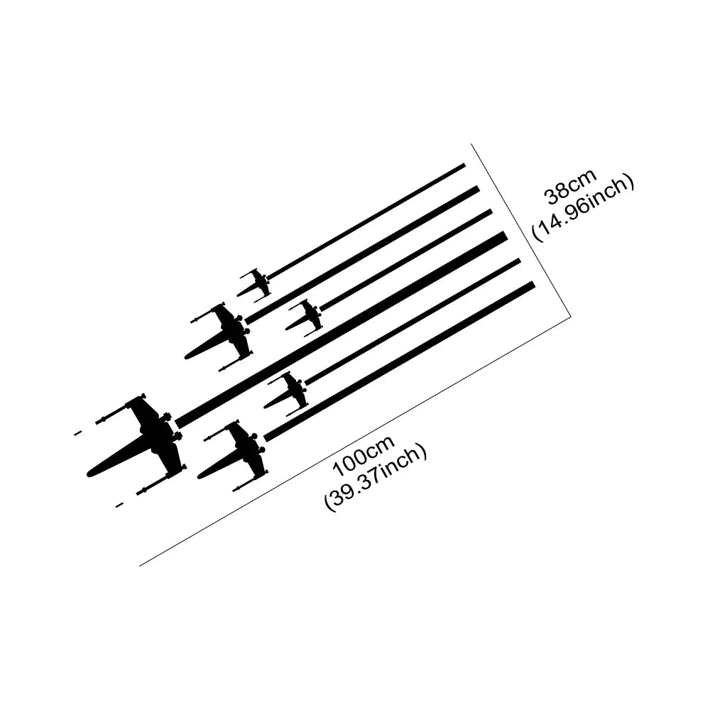 Hood Bonnet Engine Sticker x-wing Destroyer Ship Falcon Wars
