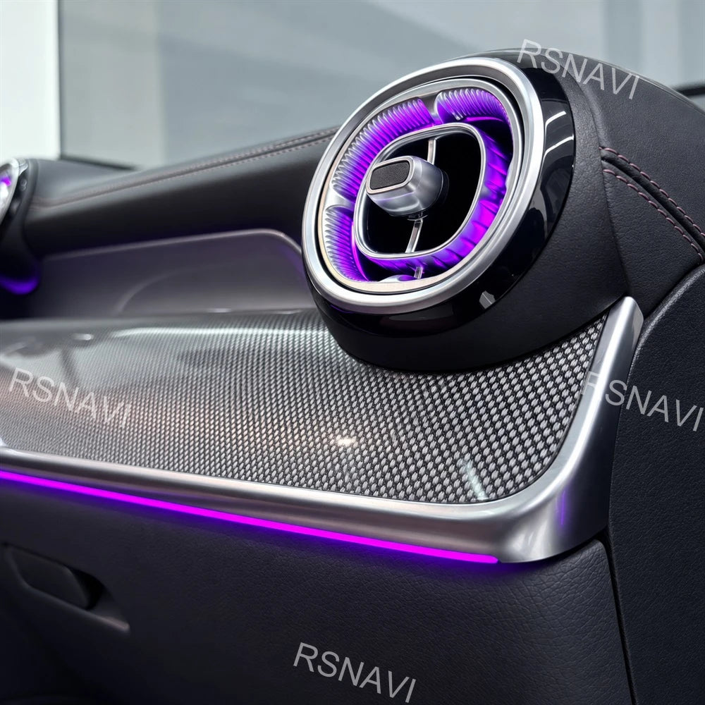 turbine-style Front Air Vents Ambient Lighting Compatible