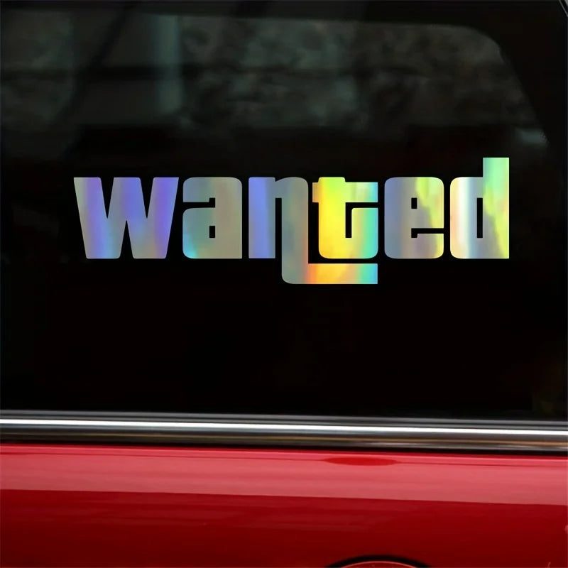 Fashion Windshield Wanted Window Sticker Moto Safety Signs Decals