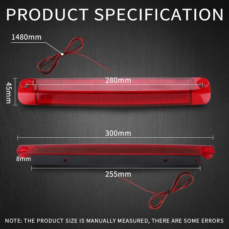 18LED 30CM Rear 3RD Brake Mounted Addictional Tail Stop