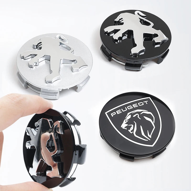 For Peugeot 408 4008 308 3008 4PCS Emblem Wheel Hub Center Cover