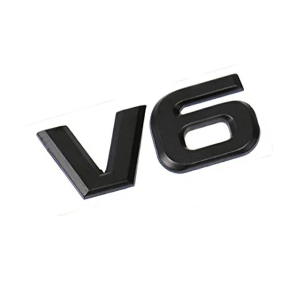 Zztzz 3D Metal V6 Engine Display Sticker Emblem Badge