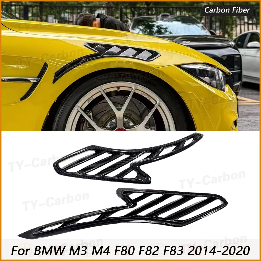 For BMW F82 F83 M4 2015-2020 Carbon Fiber Side Fender Air Vent