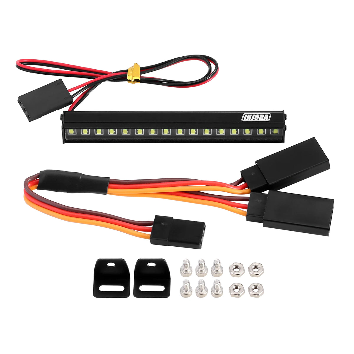 For 1 18 Rc Crawler TRX4M Injora 16LED Metal Roof Defender