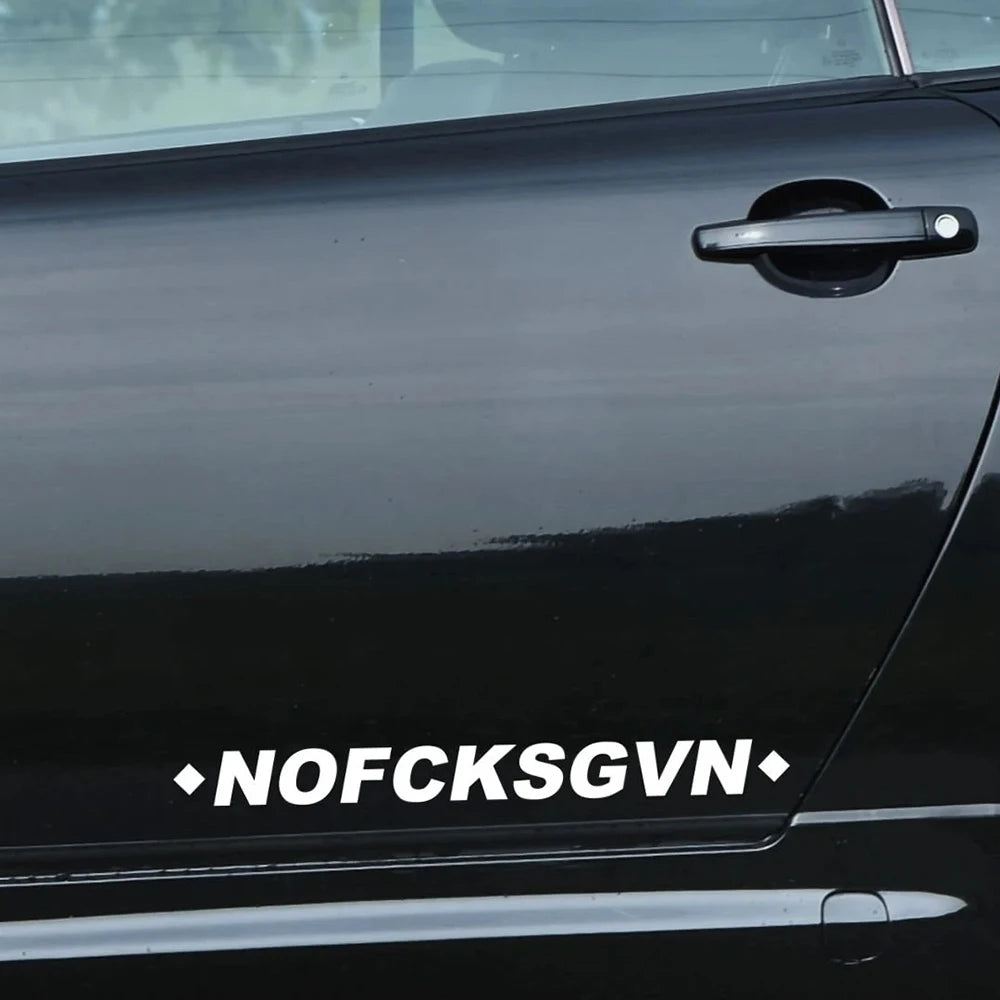 Nofcksgvn Front Window Sticker Windscreen Motorsport Bumper