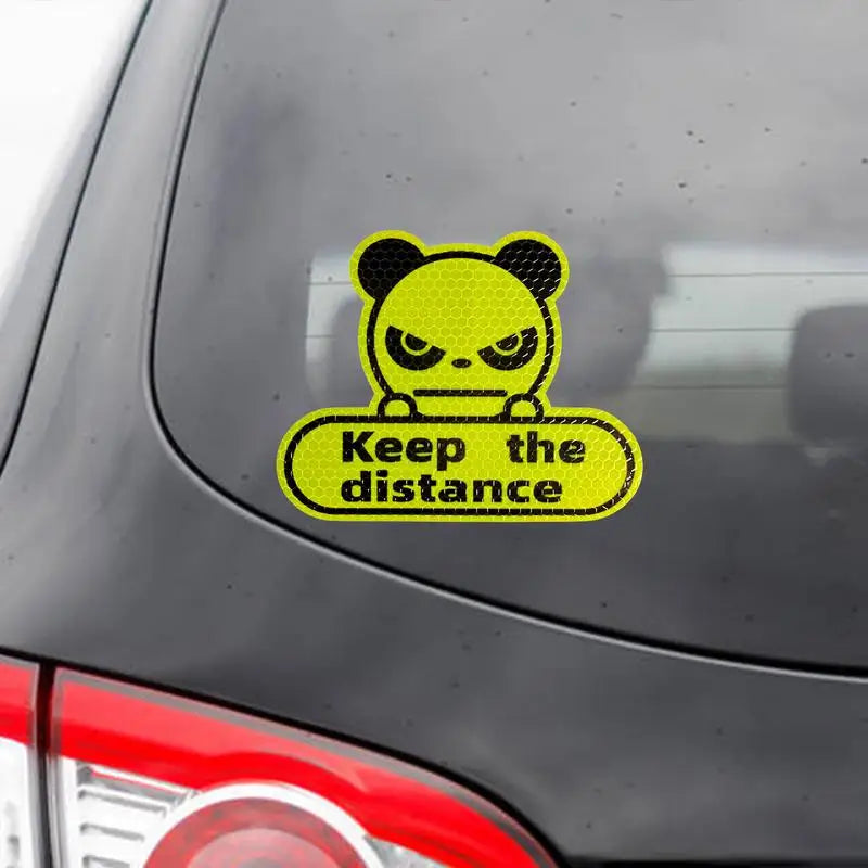 Reflective Stickers Cars Keep Distance Sticker Weather Proof